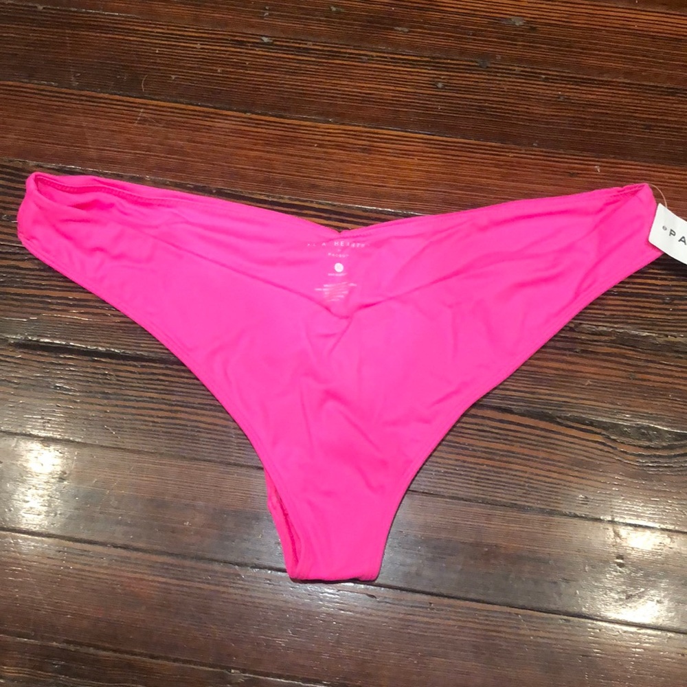 Neon cheeky swim bottoms